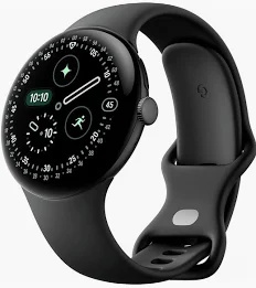 Google Pixel Watch 4 - 41mm Black Case with Obsidian Band