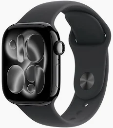 Apple Watch Series 11 42mm (GPS+Cellular) Aluminium Jet Black Case with Black Sport Band - S/M